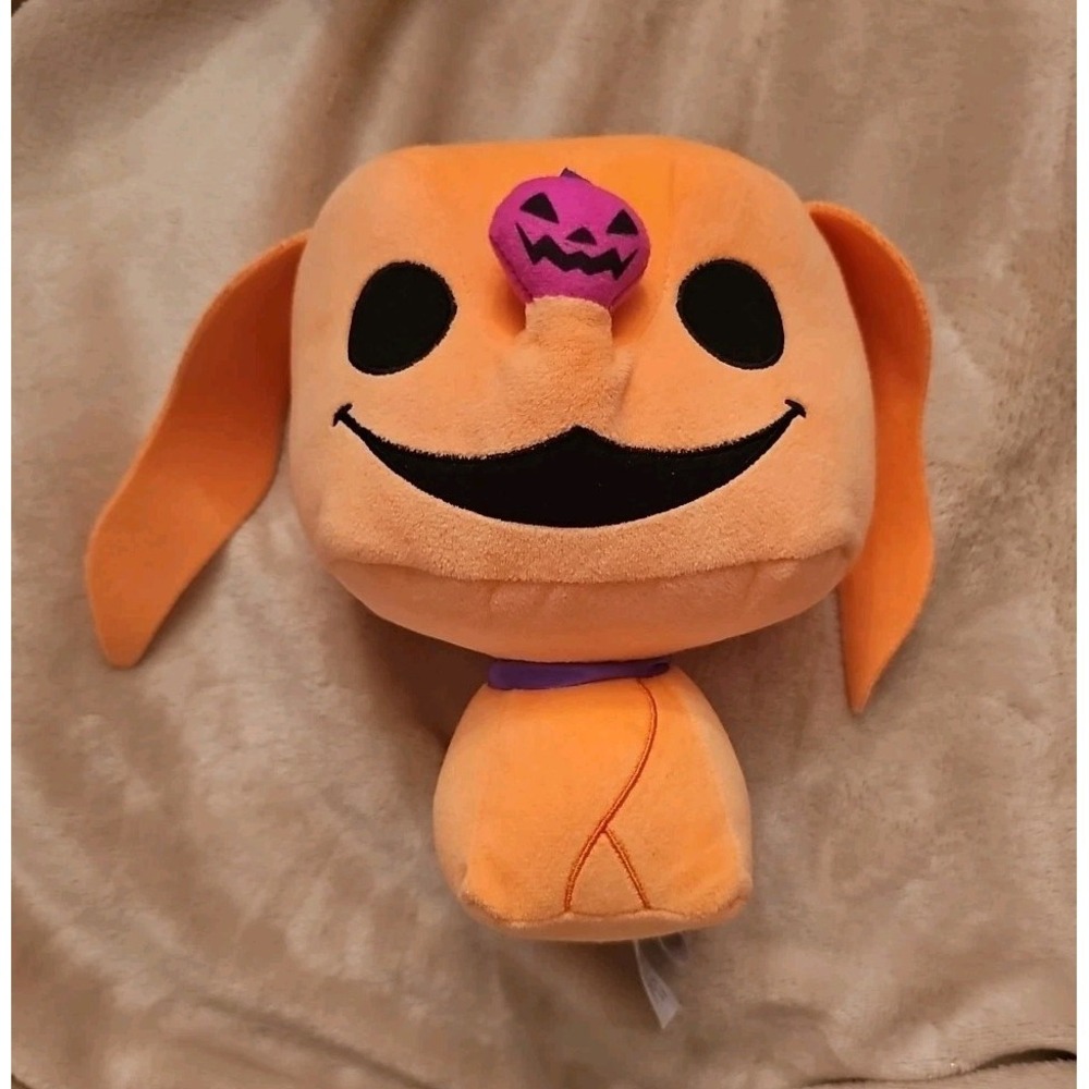 Funko Nightmare Before Christmas Blacklight Plushies ZERO Orange Dog
